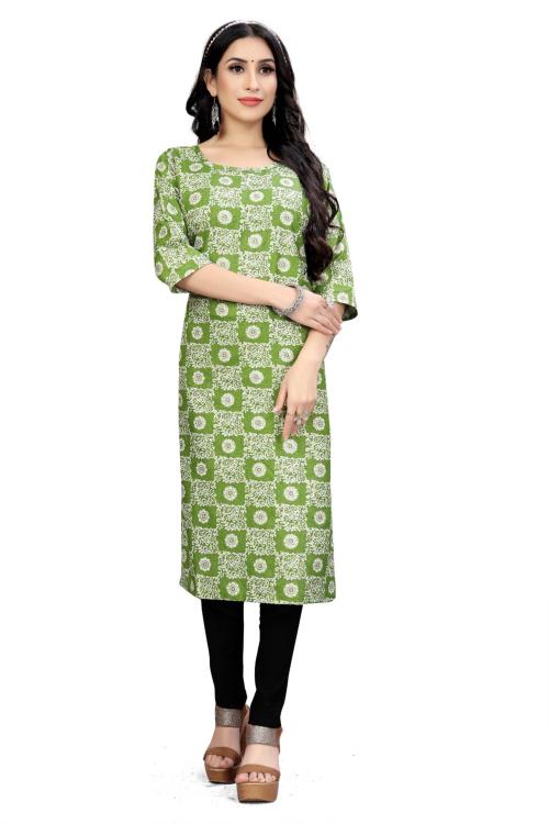 VIHAAN CLOTHING Kurtas for Women Green - XXL