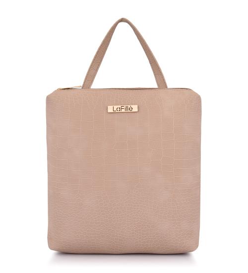 LaFille PU Leather Backpack | Casual Bag | Office | College | Casual Use For Women | Girls| Ladies DGN263 - Beige
