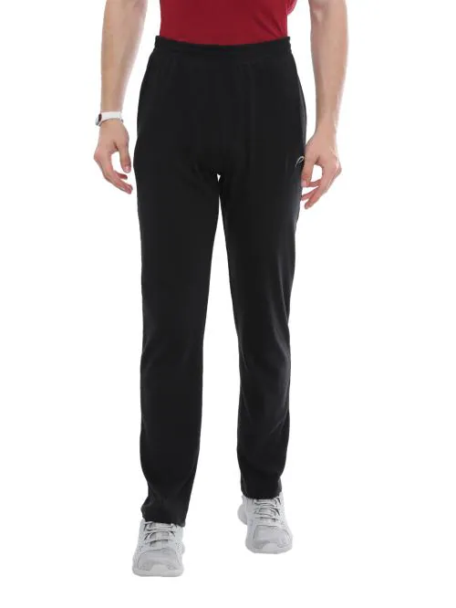 Proline Men Black Anti-pilling Track Pants