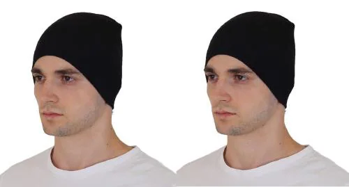 ATABZ Cotton skull caps under helmet head wear black