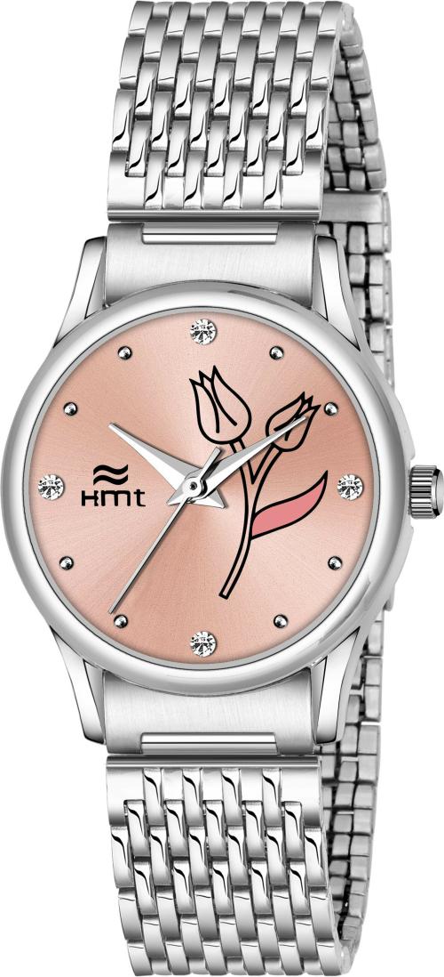 Hamt Analog Pink Watch For Women (Ht-Lr400-Pnk-Ch)