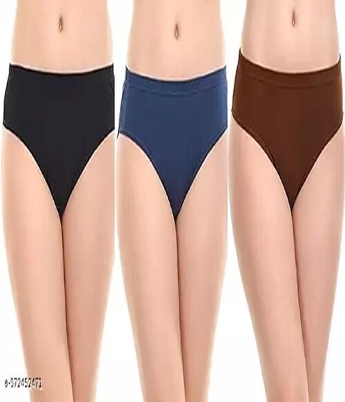 Foxique Women and girl Big Size High Waist Panties | Plus Size Panty | Jumbo Size Cotton Ladies Panties | Women's Panty Pack of 3 limited edition-Size-S-Multicolor4