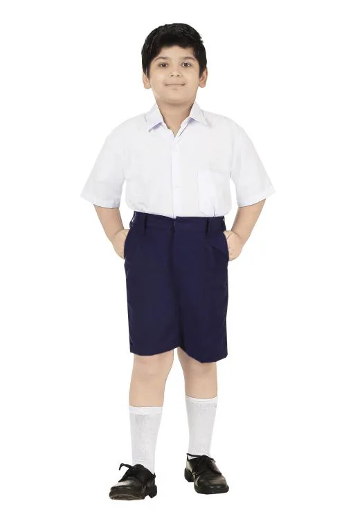 Gudwone Boys Navy Blue School Uniform Shorts Half Pant