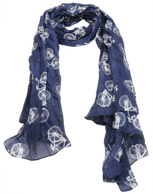 Cashmere Craft Pure Cotton Printed dark blue/navy blue/blue scarf stole for women/men, Girls/boys