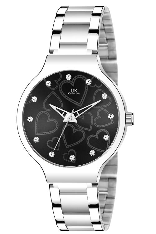 IIK Collection Analogue Pink Dial Silver Bracelet Girl's & Women's Wrist Watch (IIK3050W