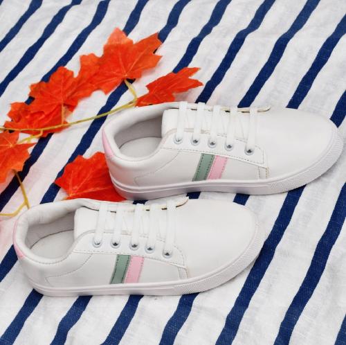 Jeevi Women's New Look & Stylish Sneakers Shoes For Women (White)