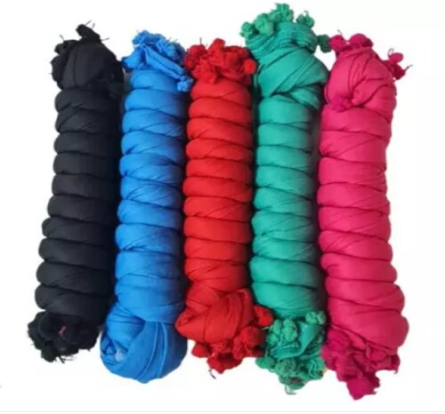 NAKODA CREATION COTTON BLEND SOLID DUPATTA PACK OF 5