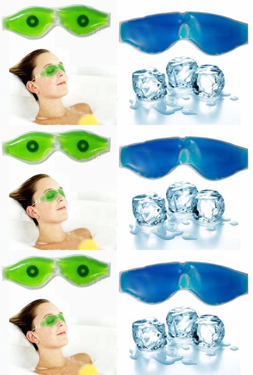 SONEEV MART Luxurious Gel Eye Mask for Soothing Relaxation and Stress Relief - Reusable, Adjustable rubber and Cold Therapy - Ideal for Puffy Eyes, Dark Circles, and Headache Relief(PACK OF 6)