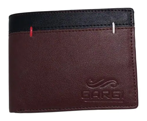 Gargi Men Casual, Formal Brown Artificial Leather Wallet (3 Card Slots)