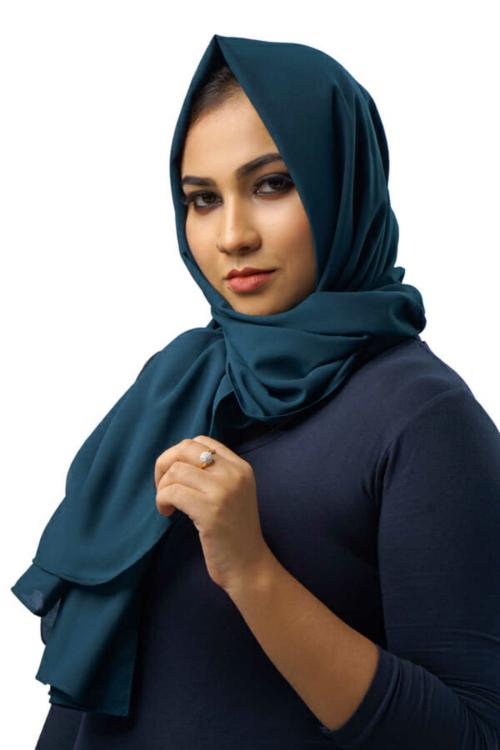 Hijab for Women Heavy Georgette Hijab Scarfs for Women Long Shawl