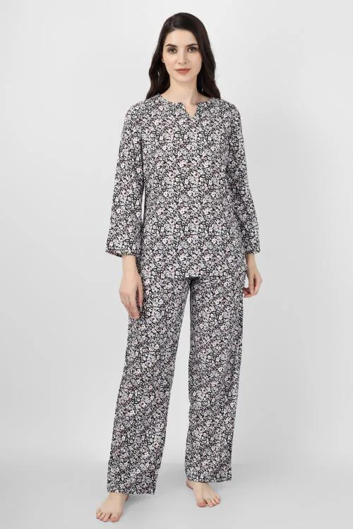 ANASCO INDIA BUYING HOUSE Gedep Women Palazzo set With Shirt & Pajama /Nightwear Set