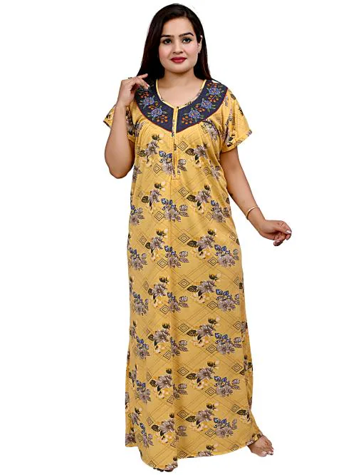 NACNO Women's Hosiery Cotton Sleepwear Nighty/Maxi/Nightgown
