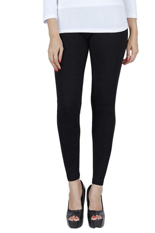 Feather Soft Women Black Cotton Leggings (XXL)