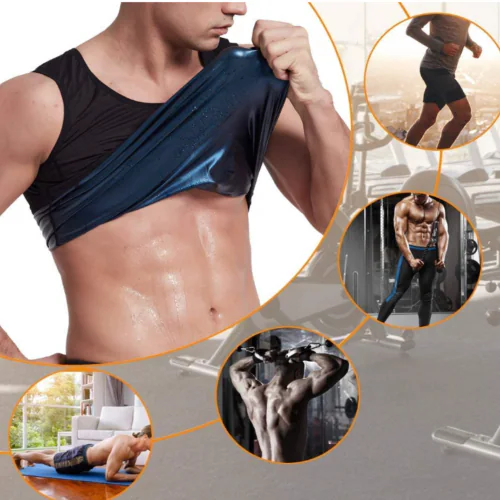 OLSIC Sweat Shapewear Vest Belt for Men, Workout for Weight Loss Waist Body Slimming, Trainer