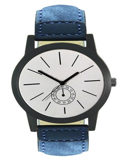 Acnos Analog White Dial Blue Strap Watch For Men - (FX410)