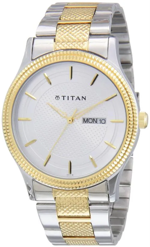Titan Analog Dial Silver Band Multicolor Octane Watch-Nl1650Bm03 For Men