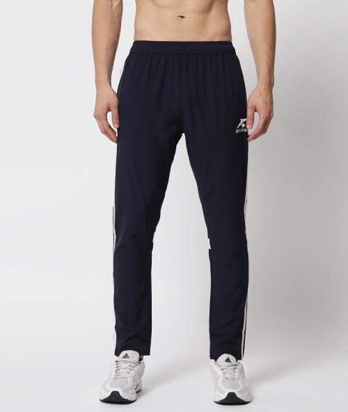 My Swag Men's Blue Color Solid Relaxed Gym Yoga Track Pants