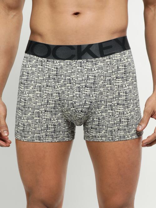 Jockey Men's String Base Printed Printed Nylon Trunks