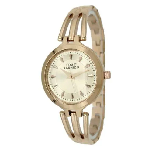 hmt fashion Rose Gold Dial Quartz Bracelet Chain Watch for Women and Girls RG1331RG