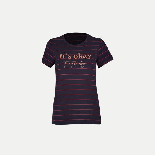 Buy Rad Prix Women Navy Blue Stripe T- Shirts Online at Best Prices in ...