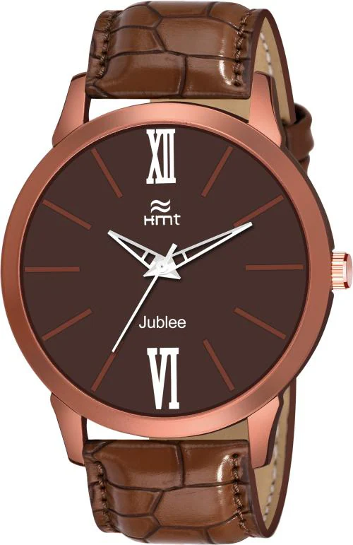 Hamt Analog Brown Watch For Men (Ht-Gr831-Brw)