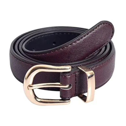 Lino Perros Womens Brown Leatherette Belt