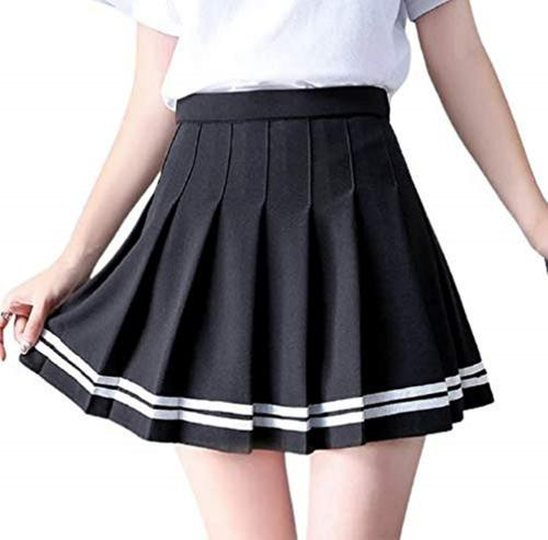 Caracola Women and Girls Mini Skater Skirt | skirt for women | skirt for women (Black) Size:-M