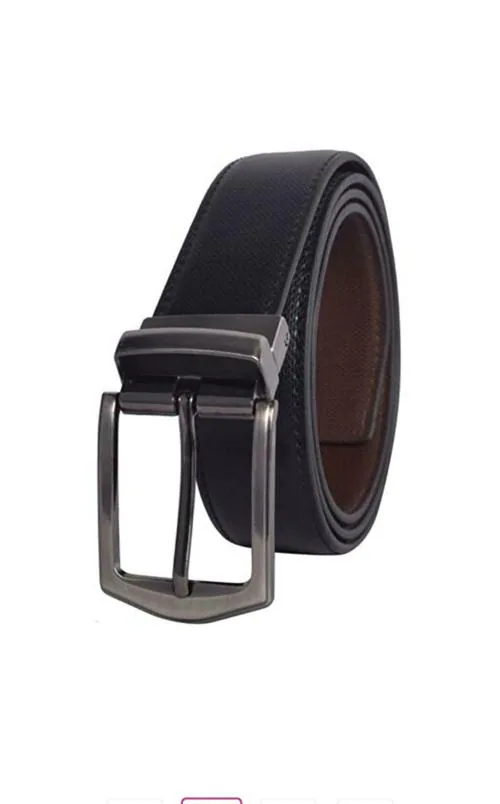 Luksoft Men Black, Brown Artificial Leather Waist Belt (46 inch) JioMart