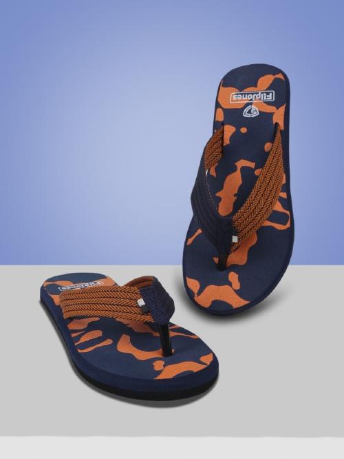 FLIPJONES Men casual slipper (Fab-01-Blue/Org)