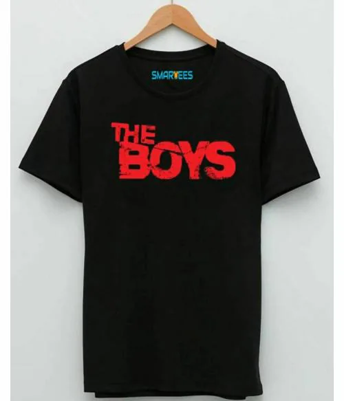 Smartees Tshirt | Smartees Men Black The Boys Printed Tshirt