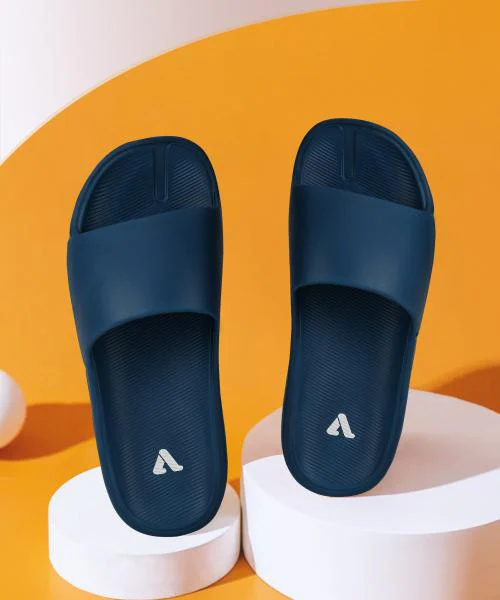 Aqualite Modern Blue Comfort Sliders for Men