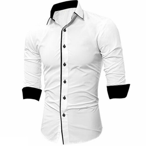 Life Roads Shirt Easy to Wear Solid Shirt for Men | Perfect for Any Occasion - White