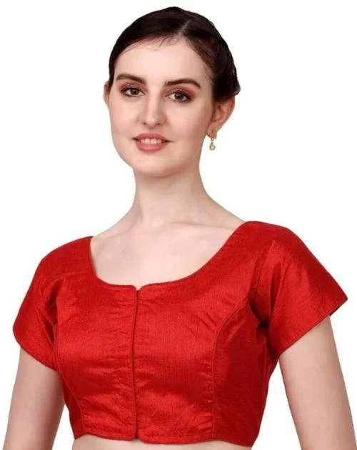 Murliwala CREATION Women's Phantom Solid Readymade Blouse