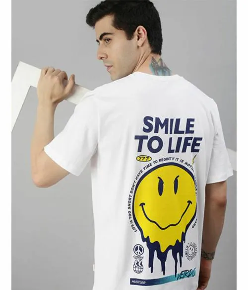 Buy Veirdo Smile to life T-Shirt for Men & Boys - Spread