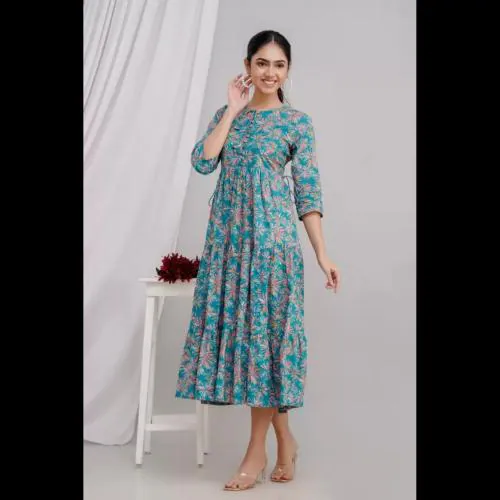 Zuno Studio Women Fit and Flare Multicolor Dress