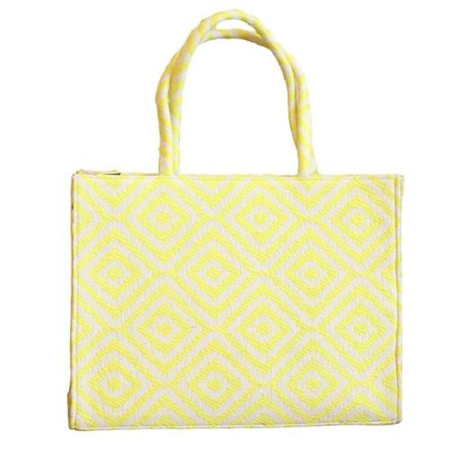 BOWS ARE WOWS Women's Jacquard Large Size Shoulder Tote Bag|Multicolour|16X11 INCHES