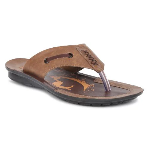 PARAGON Men's Tan Slippers - 9 UK/India (43 EU)