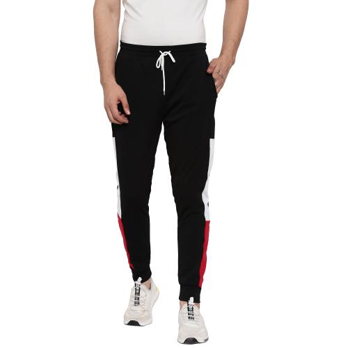 Trackpant for Men | Flynoff Black Solid 4Way Lycra Tailored Fit Ankle Length Men's Pant | Men Trackpant | Trackpants for Men | Men Trackpants | Men Joggers | Men | Joggers | Men Pants