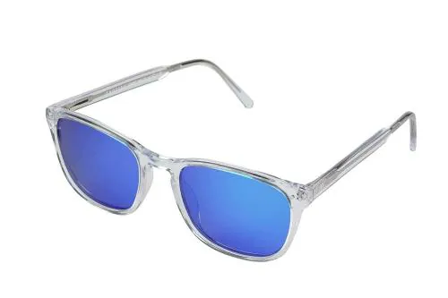 BAEYE Anti-Glare Rectangular with UV400 and Blue Light Blocking CLAD Large C5 SG Transparent Sunglasses (Men and Women)