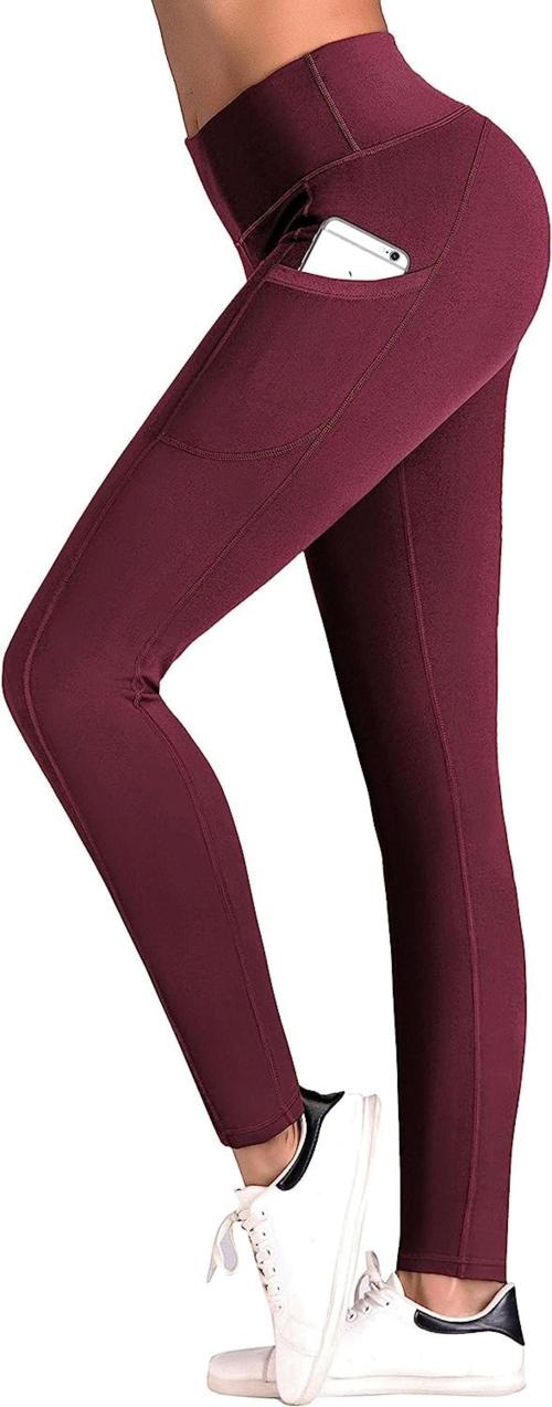 Buy Fit Magic Women Maroon Solid Nylon Tights (M) Online at Best Prices