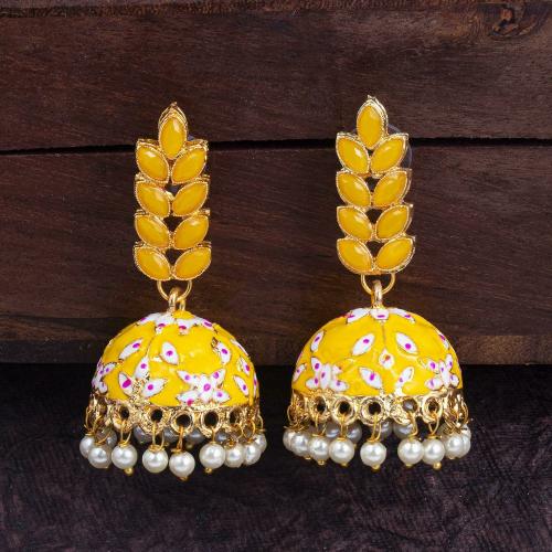 Sukkhi Gleaming Gold Plated Jumaki Earring For Women