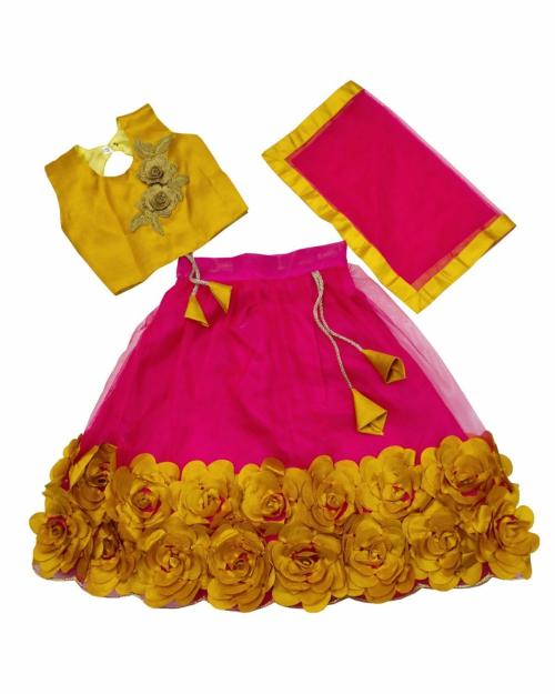 Jugnoo Mart Fancy Lehenga Choli and Dupatta Set for Girls