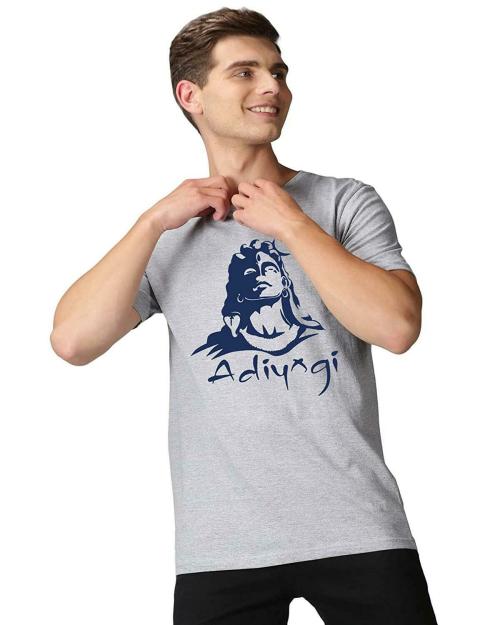 ARRYN Adiyogi/Sadhguru/Shiva Printed Tshirts for Men Stylish DarkBlue at Amazon.in
