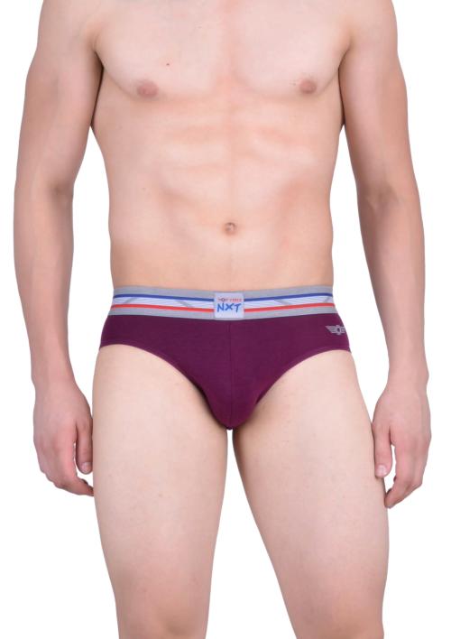 FORCE NXT Men's Assorted Self Design 100% Cotton Briefs