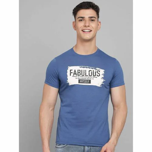 Stylogue Half Sleeves Printed T-shirt For Men