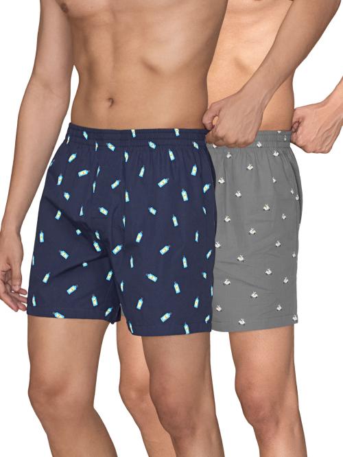 XYXX Pack of 2 Soft Super Combed Cotton SPLASH Men Boxer