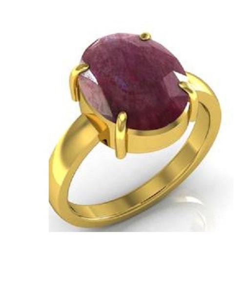 Ceylonmine Ruby Manik Finger Ring With Copper Metal Ring