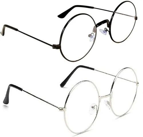 Roshfort Uv Protection Round Full-Frame Clear Sunglasses (Boys And Girls)