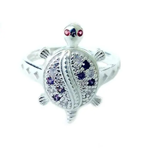 Premokshi 925 Stylish Tortoise/Turtle Finger Ring in Pure 92.5 Sterling Silver