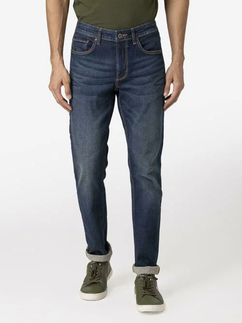 Red Tape Men's Tinted Dark Blue Jeans